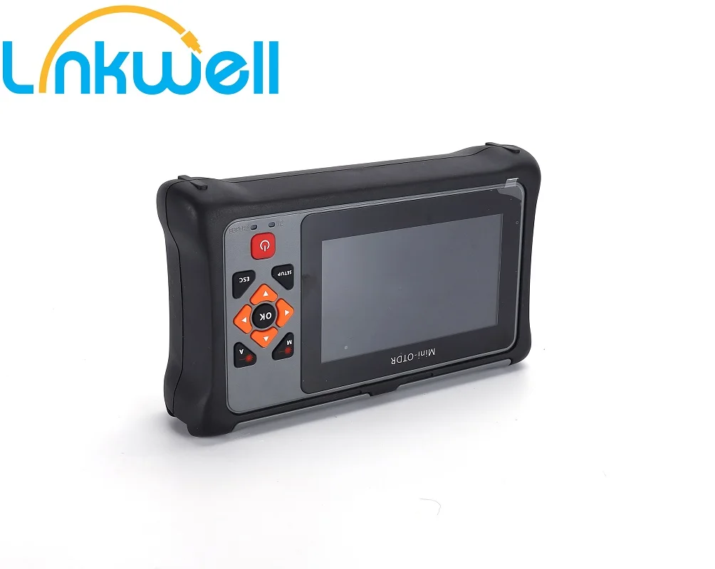Prueba activa en vivo de fibra MINI OTDR 1550nm 22dB reflejo de fibra óptica con informe PDF mapa de eventos probador de Cable Ethernet rastreador RJ45