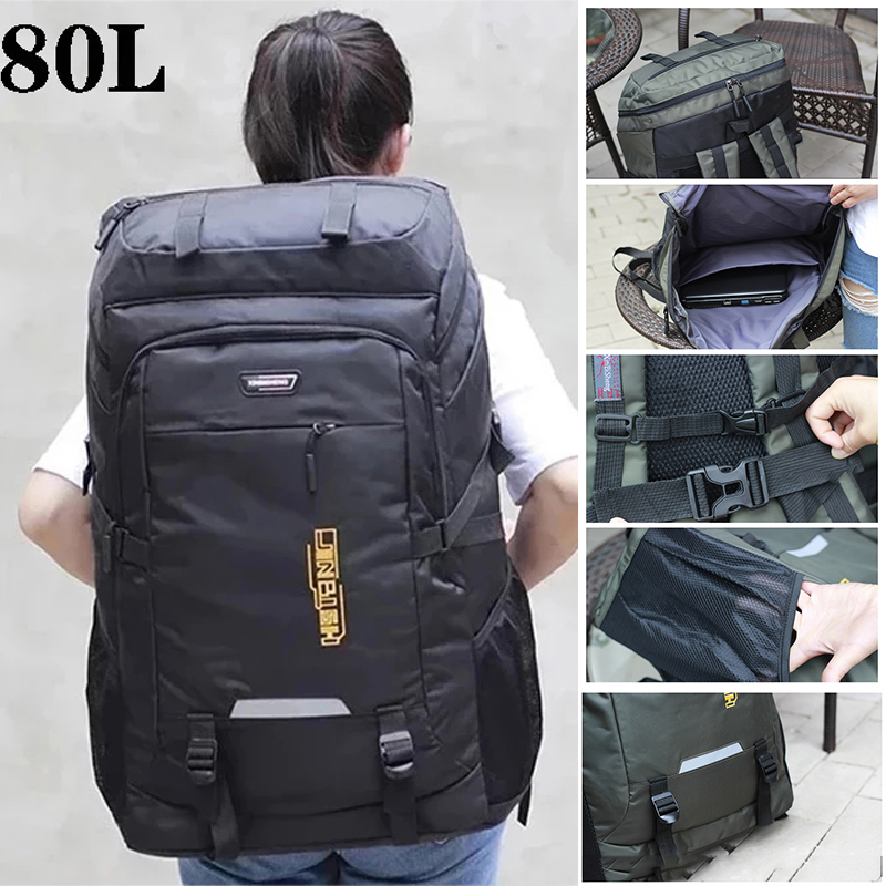 80l 50l mochila ao ar livre dos homens escalada viagem mochila esportes acampamento caminhadas mochila saco de escola pacote para masculino feminino