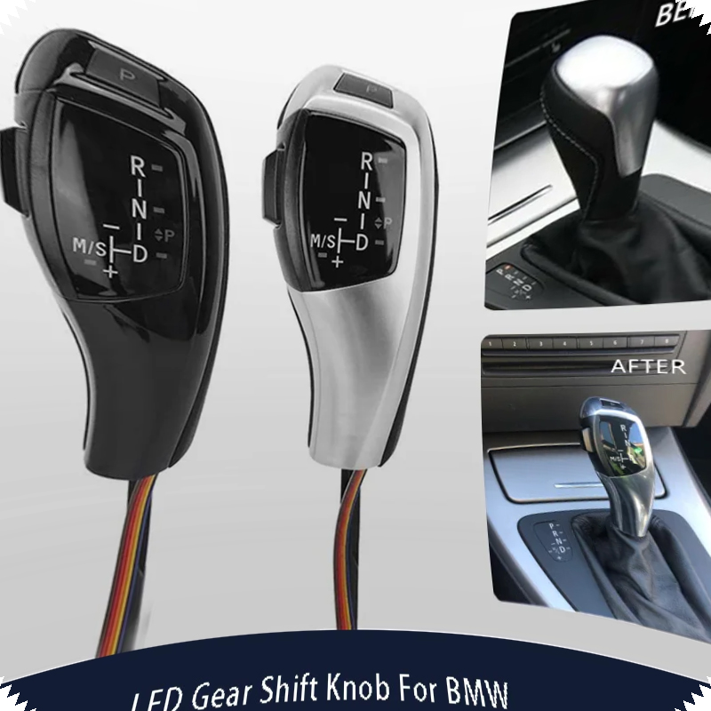 Botão de mudança de marcha LED para BMW série 3 E46 E60 E90 E87 E89 E91 E92 E93 316i 318i 320d 320i 323i 328i 330i 5 séries E39 E38 X5 E53