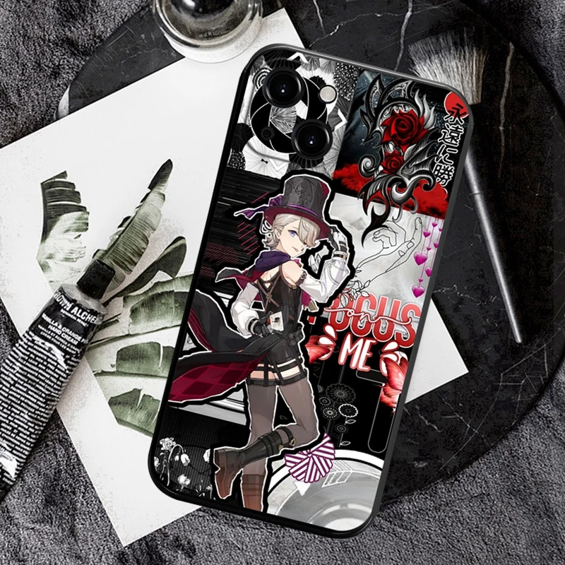 เคสโทรศัพท์ lyney Fontaine genshin impact 4.0 Character Magician สำหรับ iPhone 14 13 12 11 PRO MAX MINI XS x XR SE3 2 7 8 PLUS