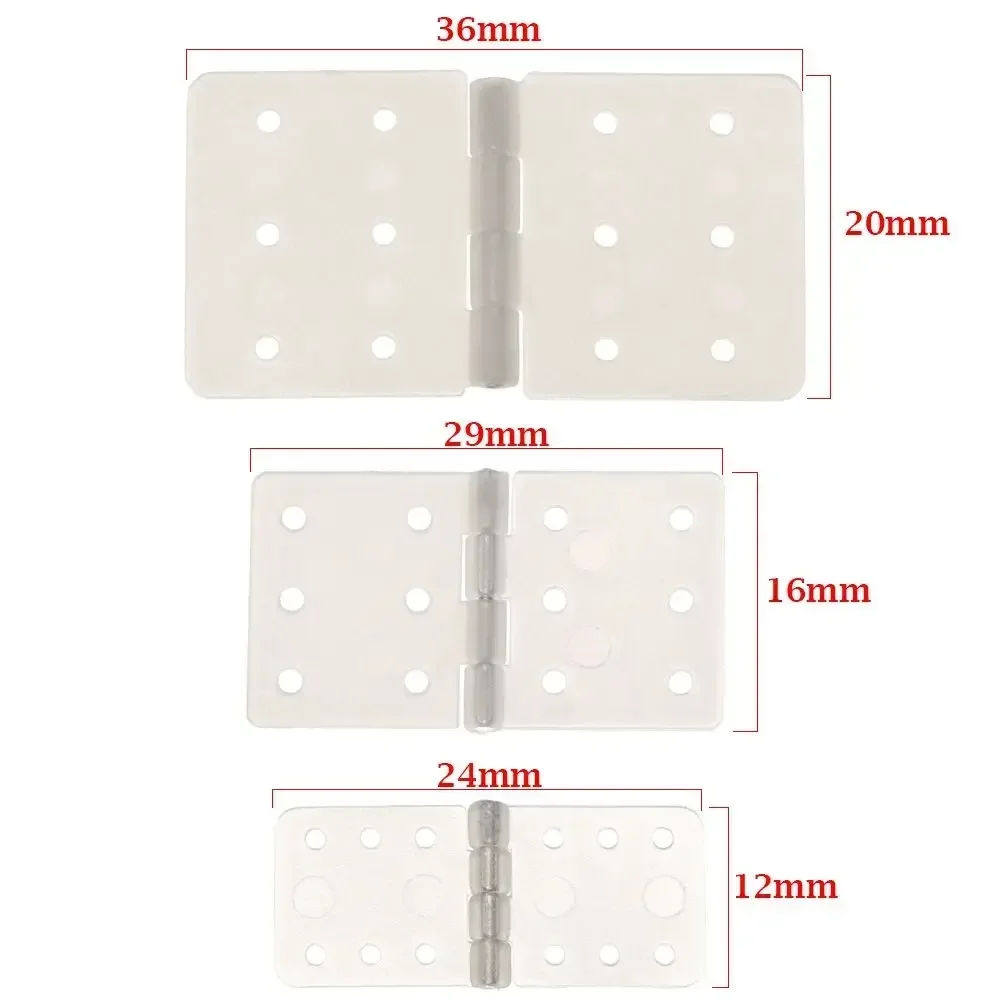 10/20 Stück 3 Größen Nylon festgestecktes Scharnier für RC-Flugzeuge Querruder-Verbindung Aeromodelling-Modell DIY-Zubehör KT Su27 Starrflügel