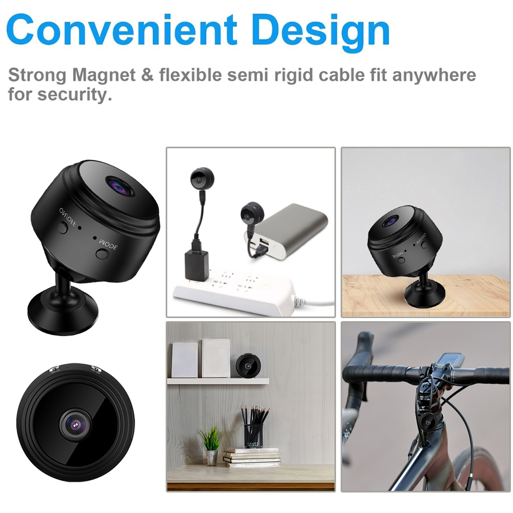 2pcs A9 Mini Camera Wifi Wireless IP Security Video Camcorders Night Vision Mobile Camera Video HD 1080P Surveillance Smart Home
