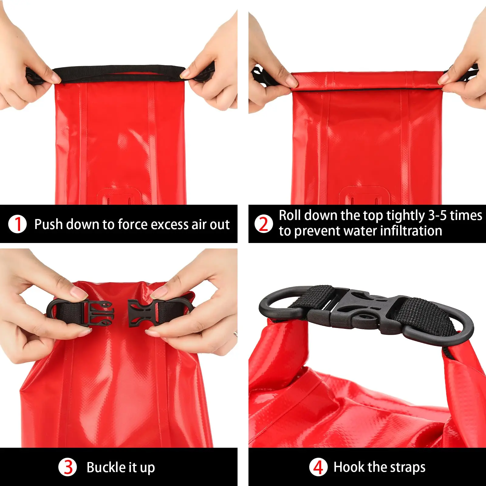 Bolsa de primeiros socorros à prova d'água, 2l, kit de emergência para barco com visualização para pesca, caiaque, barco, natação, acampamento, rafting