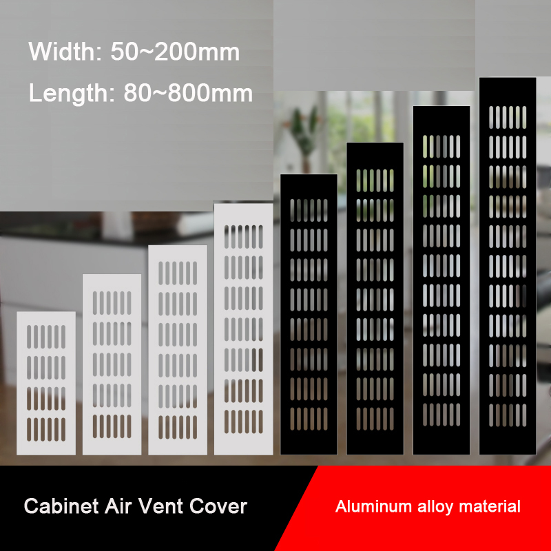 Aluminium Legierung Atmungsaktives Mesh Belüftung Grills Schrank Air Vent Abdeckung Schuh Schrank Belüftung Abluft Kühlung Grid Schmücken