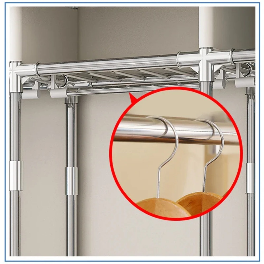 Dustproof Wardrobe Portable Bedroom Clothing Rack Reinforced Storage Cabinet Oxford Cloth Waterproof Cupboard Closet Organizer