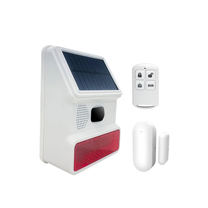 433MHZ Draadloze Solar Speaker Sirene Outdoor 100Db Sirene Super Alarm Hoorn Beveiliging Alarmsirene