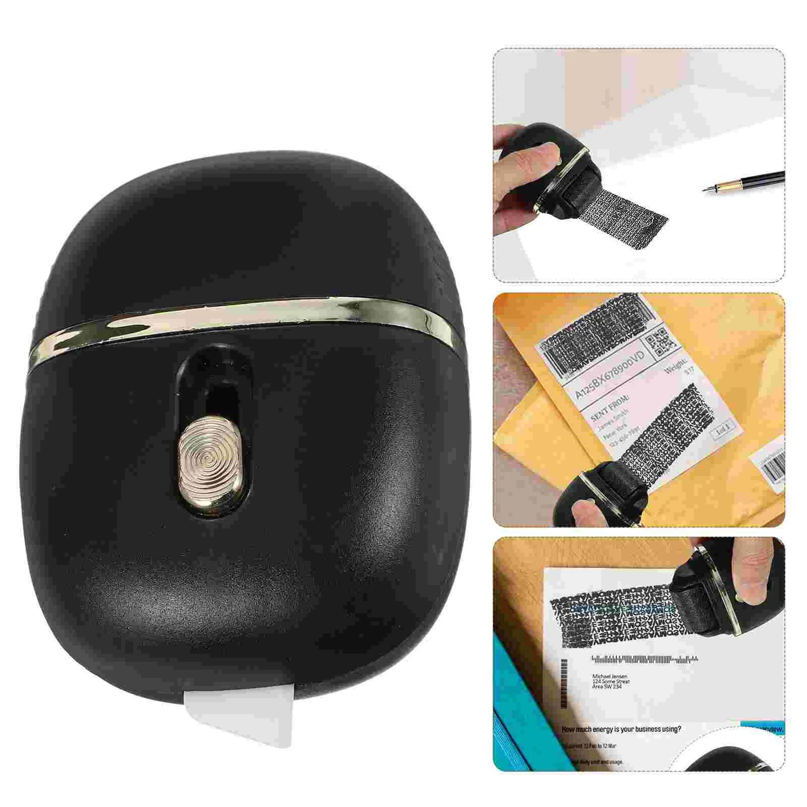 Stamp Roller ครัวเรือน Confidential Stamps สําหรับ Mailing Address Blackout ความเป็นส่วนตัว Identity Protection Multi-function ไปรษณีย์