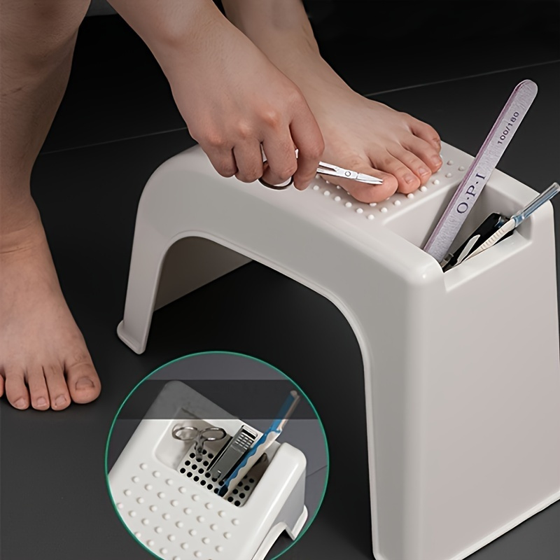 1 piece nail art foot stool manicure pedicure stool beauty pedicure nail clipper foot stool storage