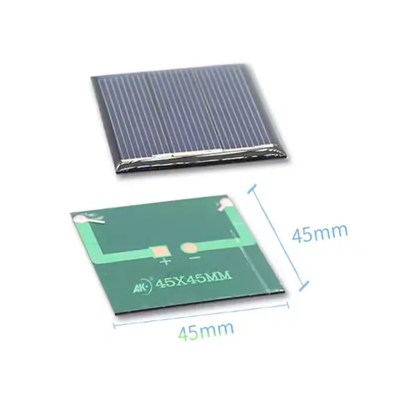 Panneau de colle goutte à goutte de panneau solaire, module en silicium polycristallin, développement extérieur, moteur à courant continu, 45x45, 1.5V, 150MA
