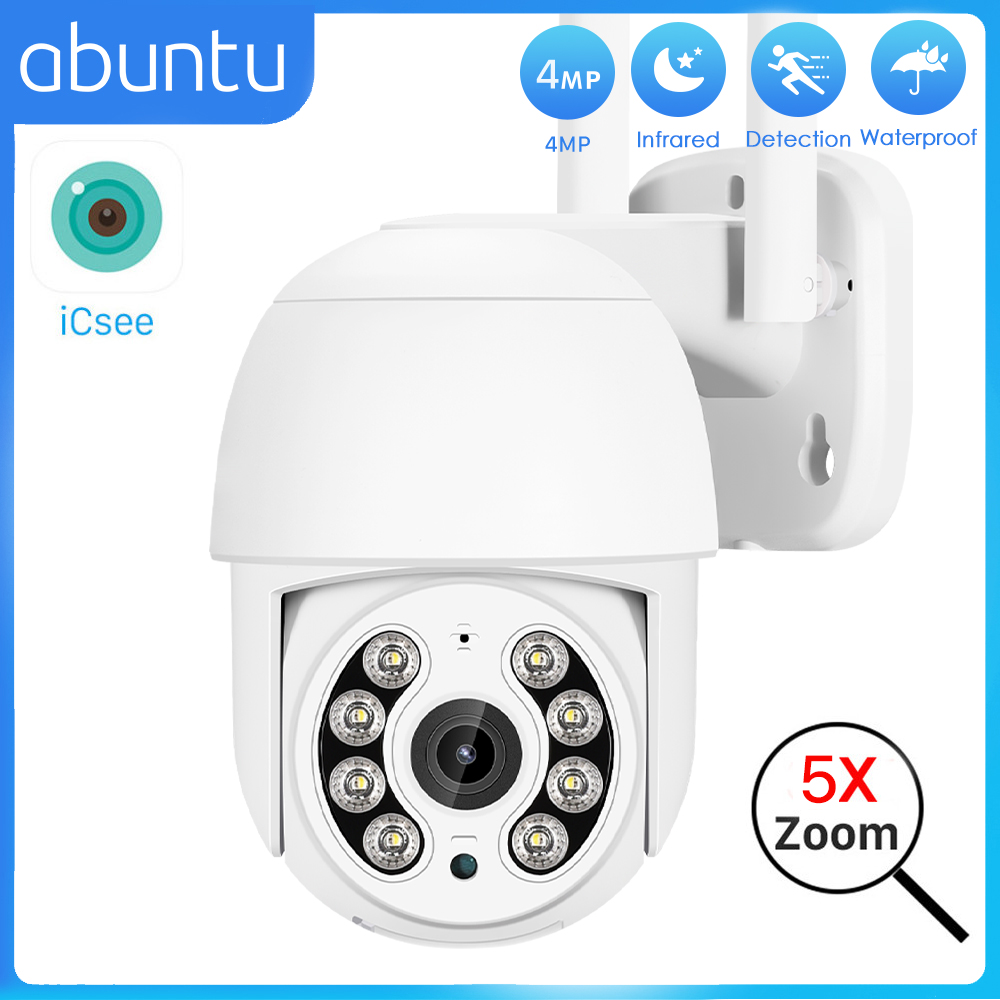 4MP HD WIFI IP An Ninh Ngoài Trời Màu Tầm Nhìn Ban Đêm 2MP Không Dây Video Camera Giám Sát Thông Minh Con Người Phát Hiện ICsee