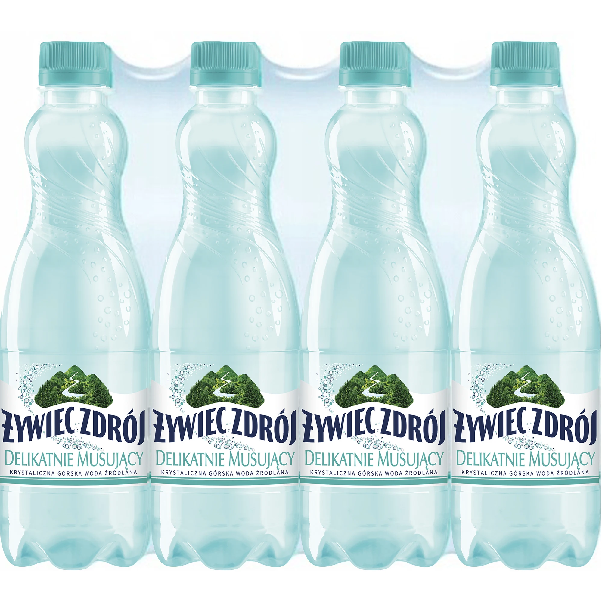 Żywiec Zdrój Delikatnie Musujący Woda 500 ml x 12 sztuk