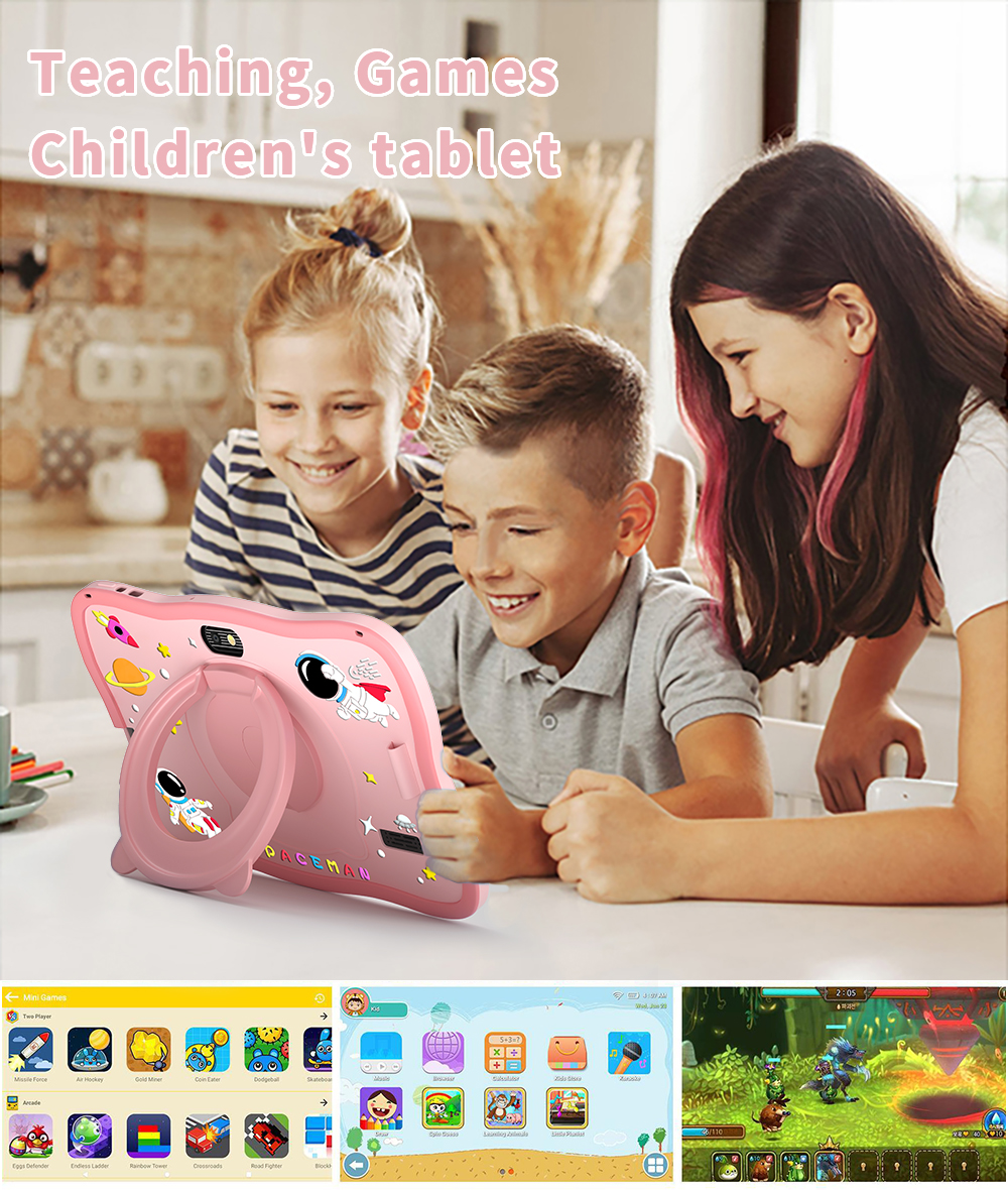 Sauenaneo Global nuevo Original tableta para niños de 7,0 pulgadas Android tableta educativa de juegos para niños 4GB RAM 64GB ROM 4000mAh batería
