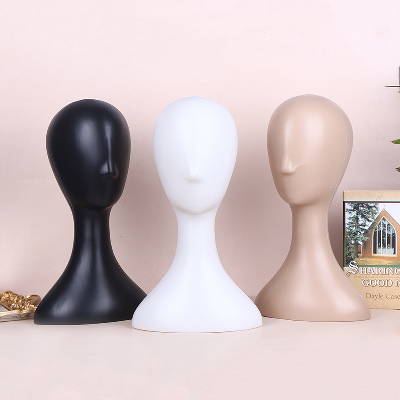 Pro weibliche Kunststoff abstrakte Mannequin Manikin Kopf Modell Perücke Hut Haar Display Ständer Halter