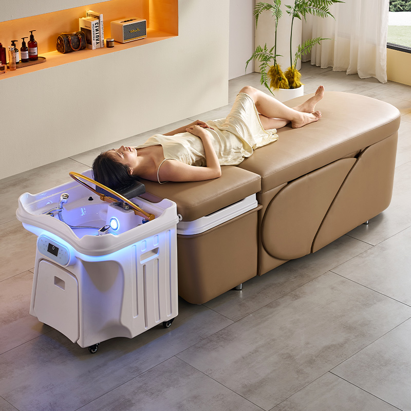 Friseursalon Lagerung Wasser Kopf Spa Becken tragbare Haarwäsche Massage mobile Shampoo Waschbecken Becken