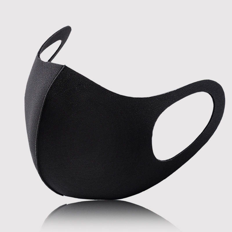 Máscara facial de proteção solar para homens mulheres primavera verão preto earloop máscara respirável bloco gotas elástico lavável máscara facial