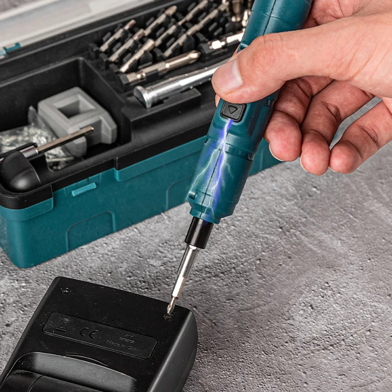 Mini Electric Screwdriver Set USB Rechargeable 1300mah Adjustment Power Dril Multi-function Disassembly Torque Repair Tools Kit