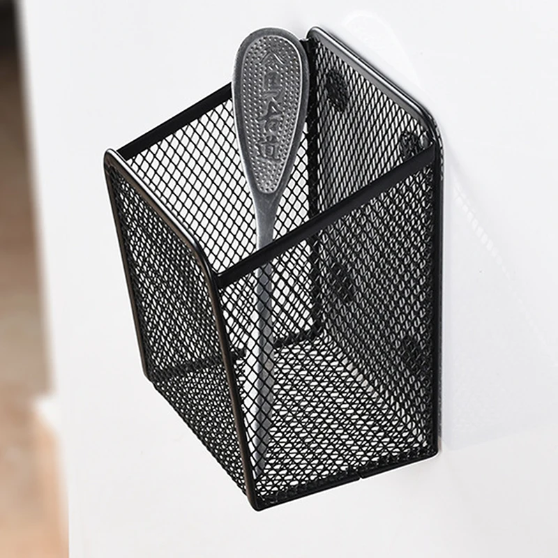 Magnets tift halter Briefpapier Lagerung Mesh Korb Desktop-Stift Make-up Pinsel Behälter Küche Kühlschrank Veranstalter