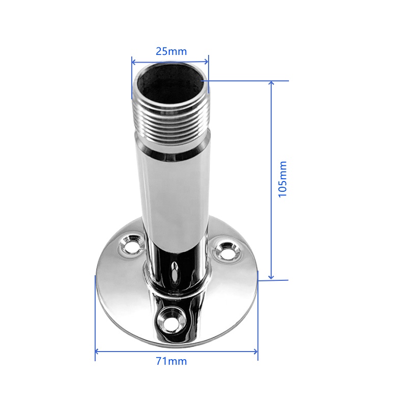 マリンVHFステンレス鋼アンテナベース、ボート用ラジオマウント、25mm
