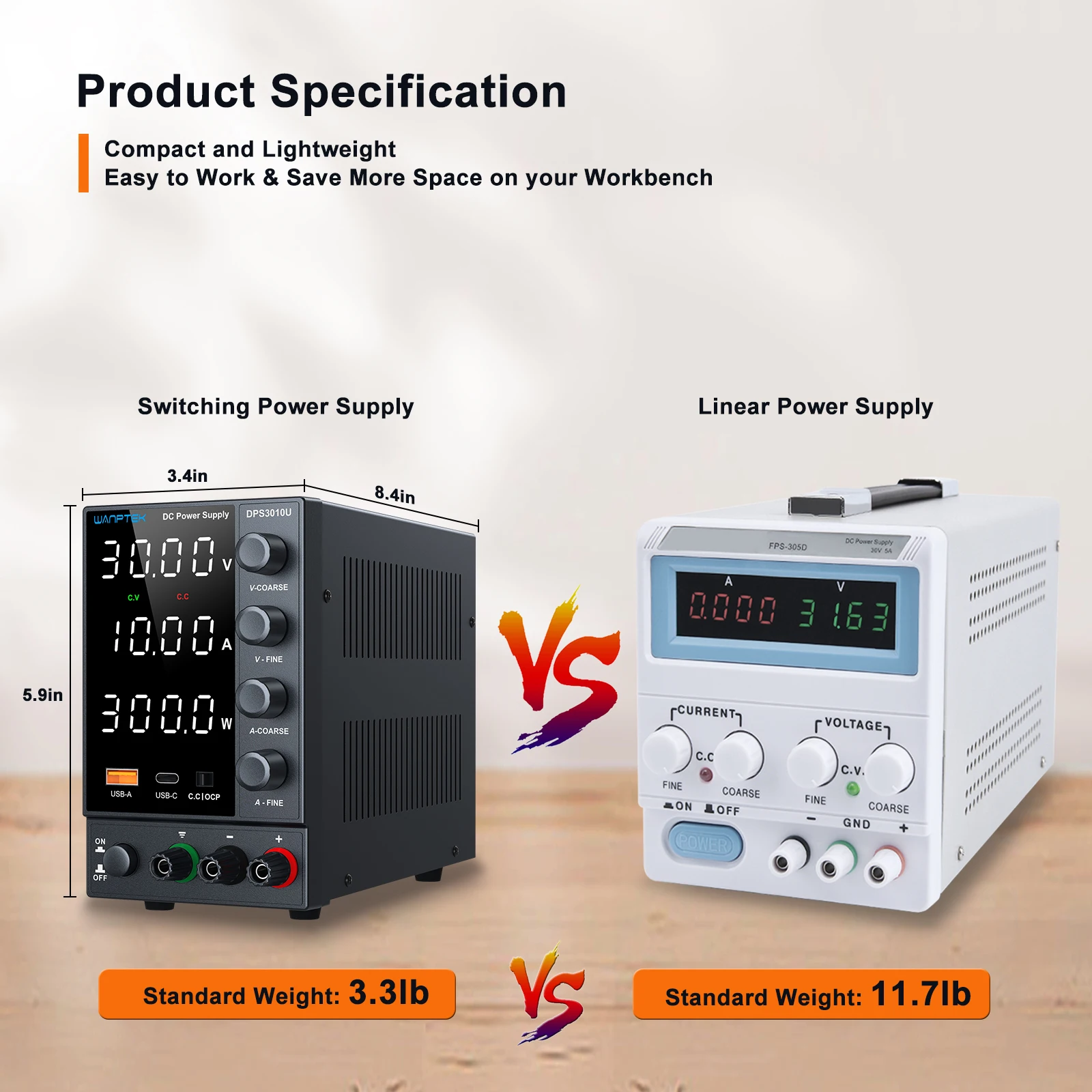 Wanptek Alimentatore da laboratorio Regolabile 30V 5A 30V 10A 60V 5A 120V 3A Regolazione encoder Alimentatore CC da banco