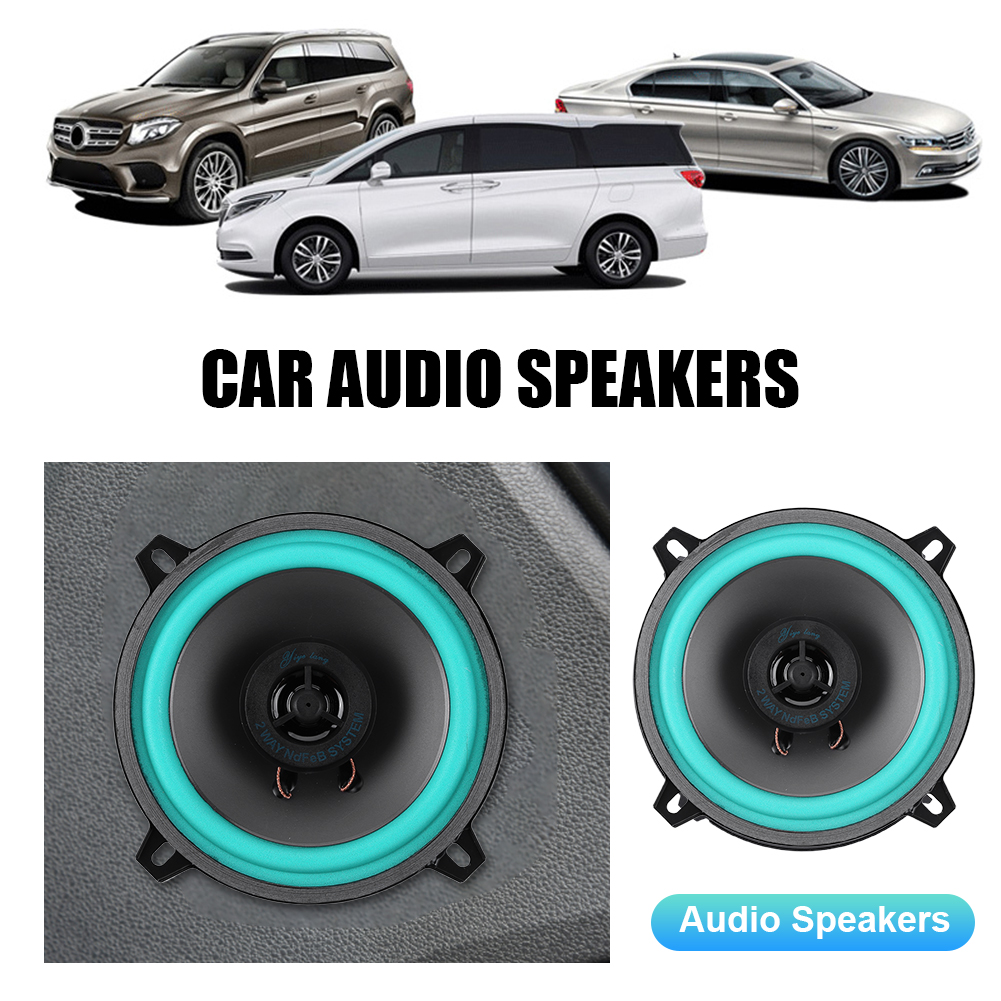 Full Range Frequency Car Stereo Speaker, Áudio Automotivo Universal, Música, HiFi, Coaxial, Subwoofer, 4 ", 5", 6 ", 160W