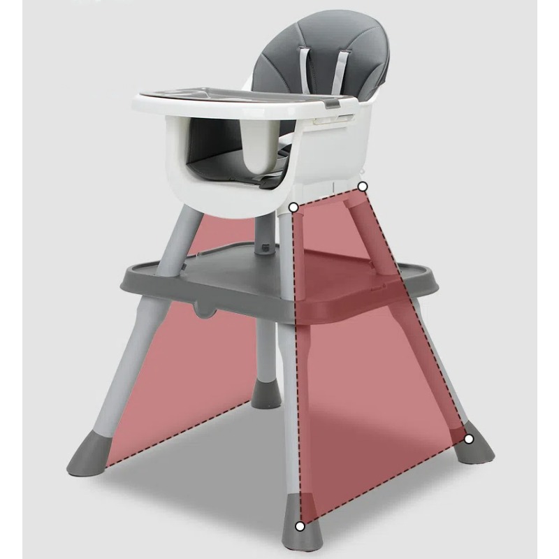 Multifunctional Baby High Chair Children's Dining Chair Detachable Dining Table Chair Study Table Children Building Block Table