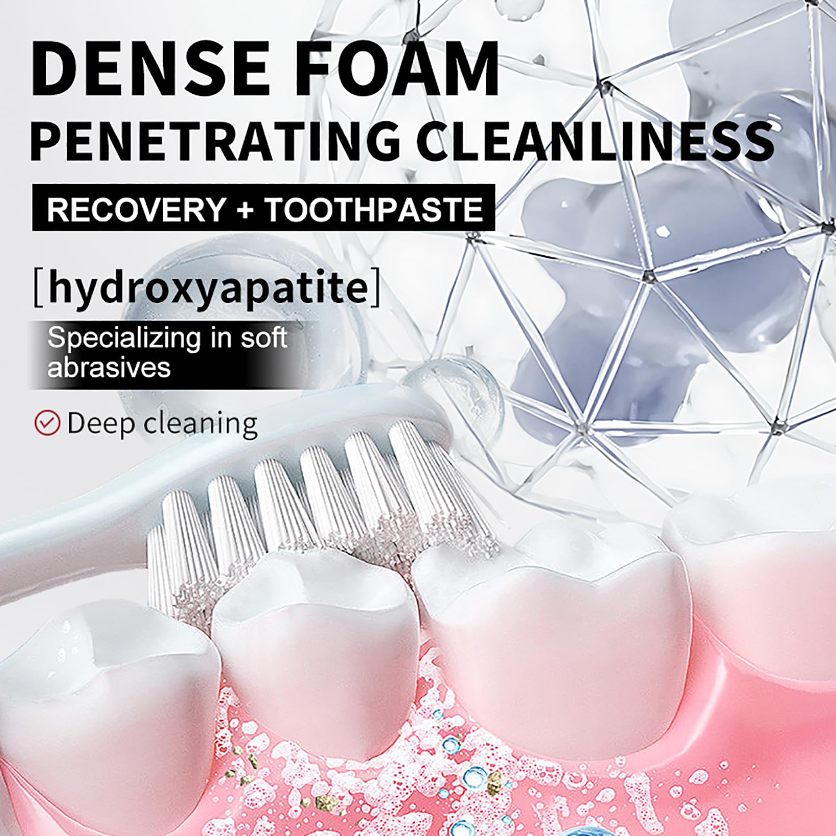 Pasta de dientes hidrosapatita 7,5% para una protección avanzada del esmalte, adecuada para dientes sensibles, fórmula suave y efectiva fresca