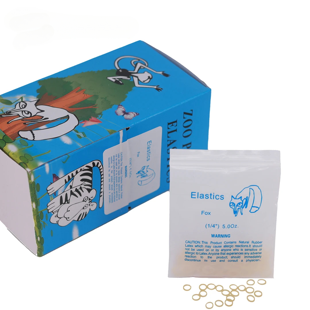 5000 pçs/caixa faixas de borracha dentária ligadura ortodôntica o-ring ortodôntico cintas elásticos anéis de tração animal chipmunk coelho