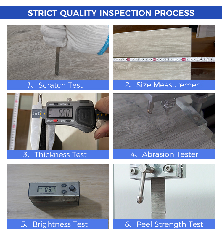 พื้นพลาสติก SPC แกนแข็งไวนิล 100%