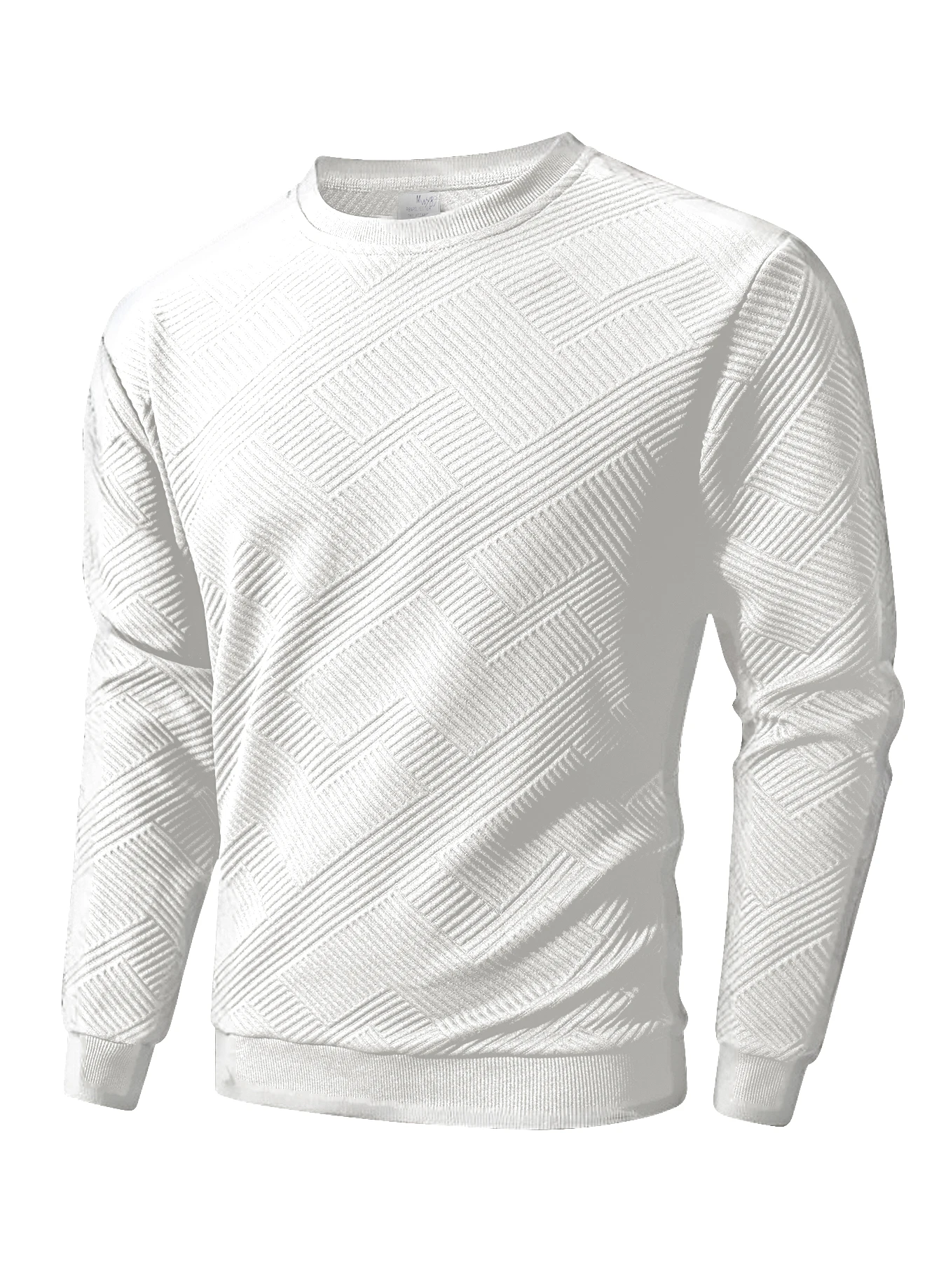 Moletom masculino com gola redonda, primavera outono, quente, básico, pulôver ao ar livre, casual, sem capuz, moletom com capuz, roupa esportiva masculina