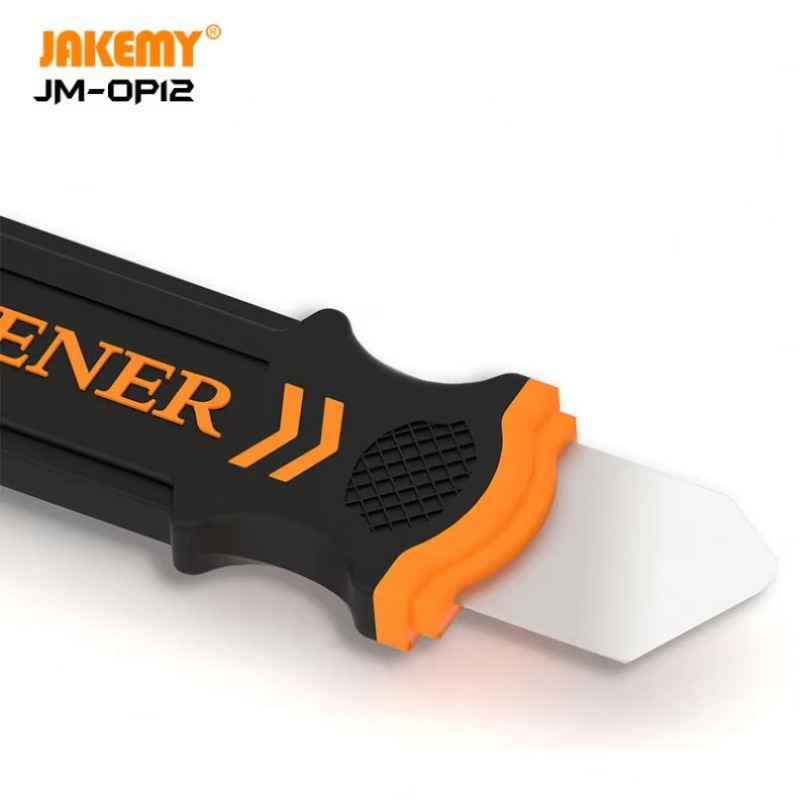 Jakemy JM-OP12 ferramenta de reparo abridor de ferramenta de reparo para telefone celular flexível memória dupla face metal tela do telefone abertura ferramenta de alavanca