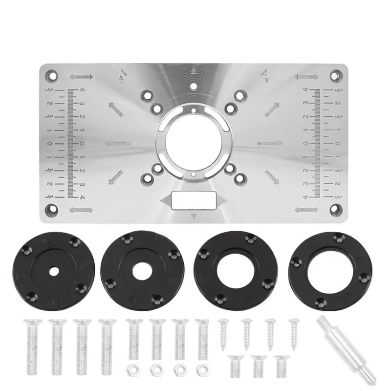 มัลติฟังก์ชั่นอลูมิเนียม Router Table ใส่แผ่นสําหรับไฟฟ้าไม้เครื่องตัดม้านั่งไม้