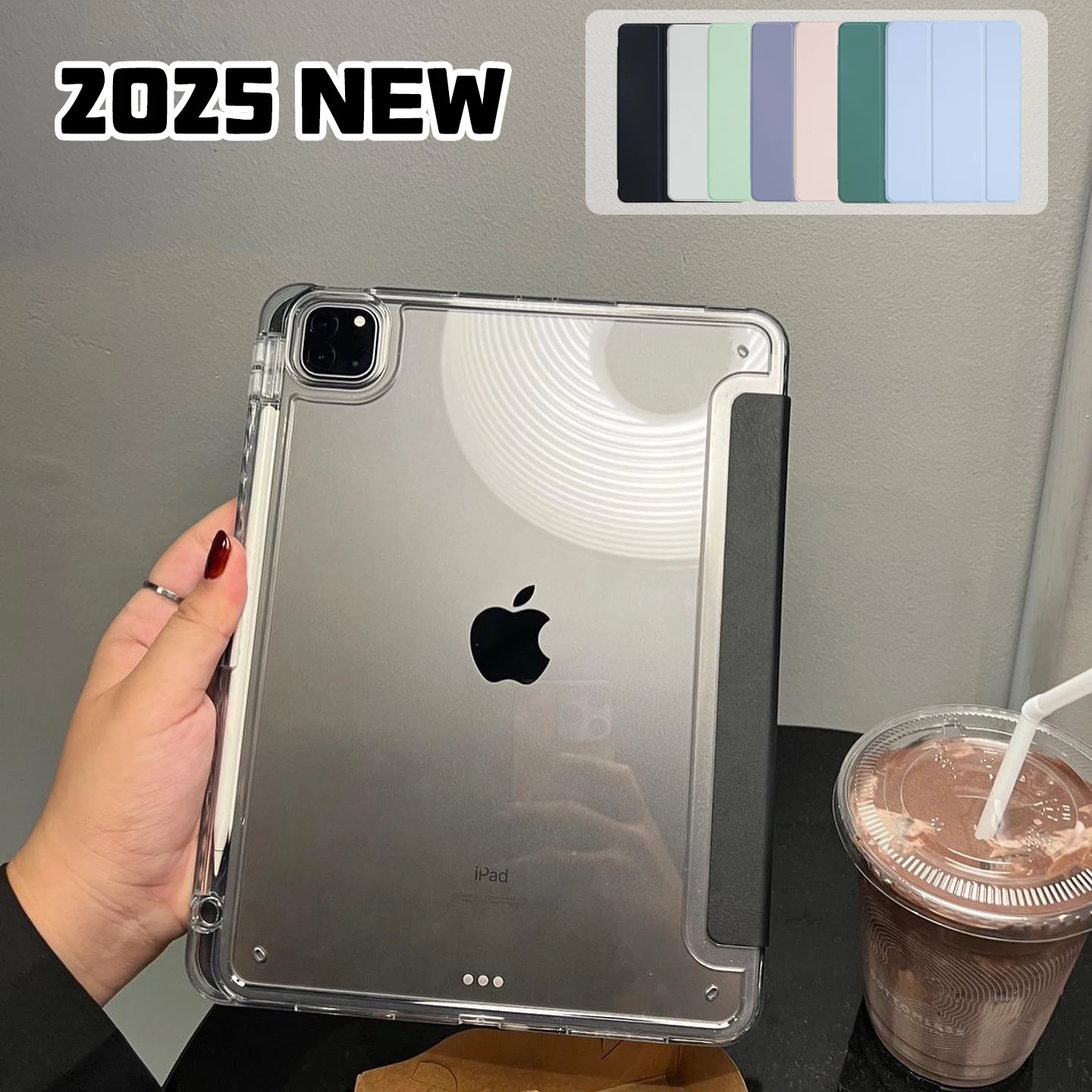 For iPad 11th Gen Case A16 Funda iPad Pro 11 13 M4 2025 M2 M3 iPad Air 13 11 Air 5 4 iPad 10th 9th 8 7 Mini A17 Pro 12.9 Cover