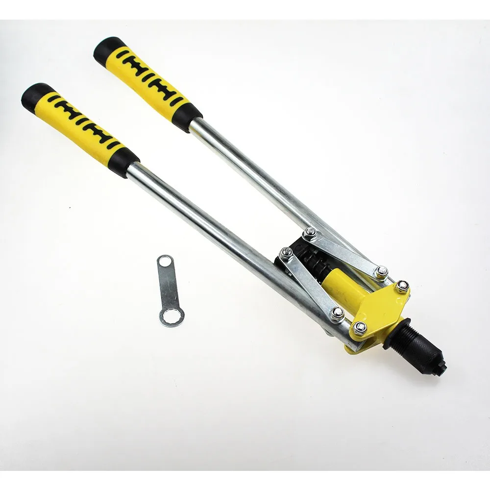 1Set Dubbele Kern Trekkende Handklinkhamer Pistool Handmatig Trekken Klinknagel Pistool Pull Cap Pistool Willow Klinknagel Handgereedschap