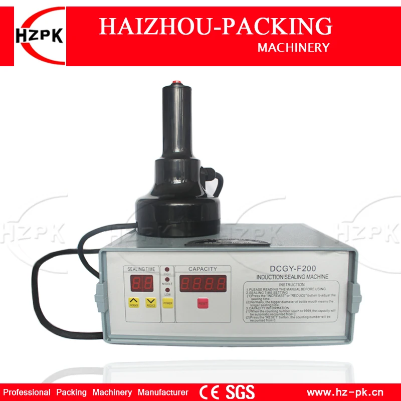 HZPK Kính Cầm Tay Nhựa Chất Liệu Nhôm Bằng Tay Cảm Ứng Niêm Phong Cho Y Tế Bột Nắp Máy Hàn Miệng Túi Đóng Gói 20-80mm