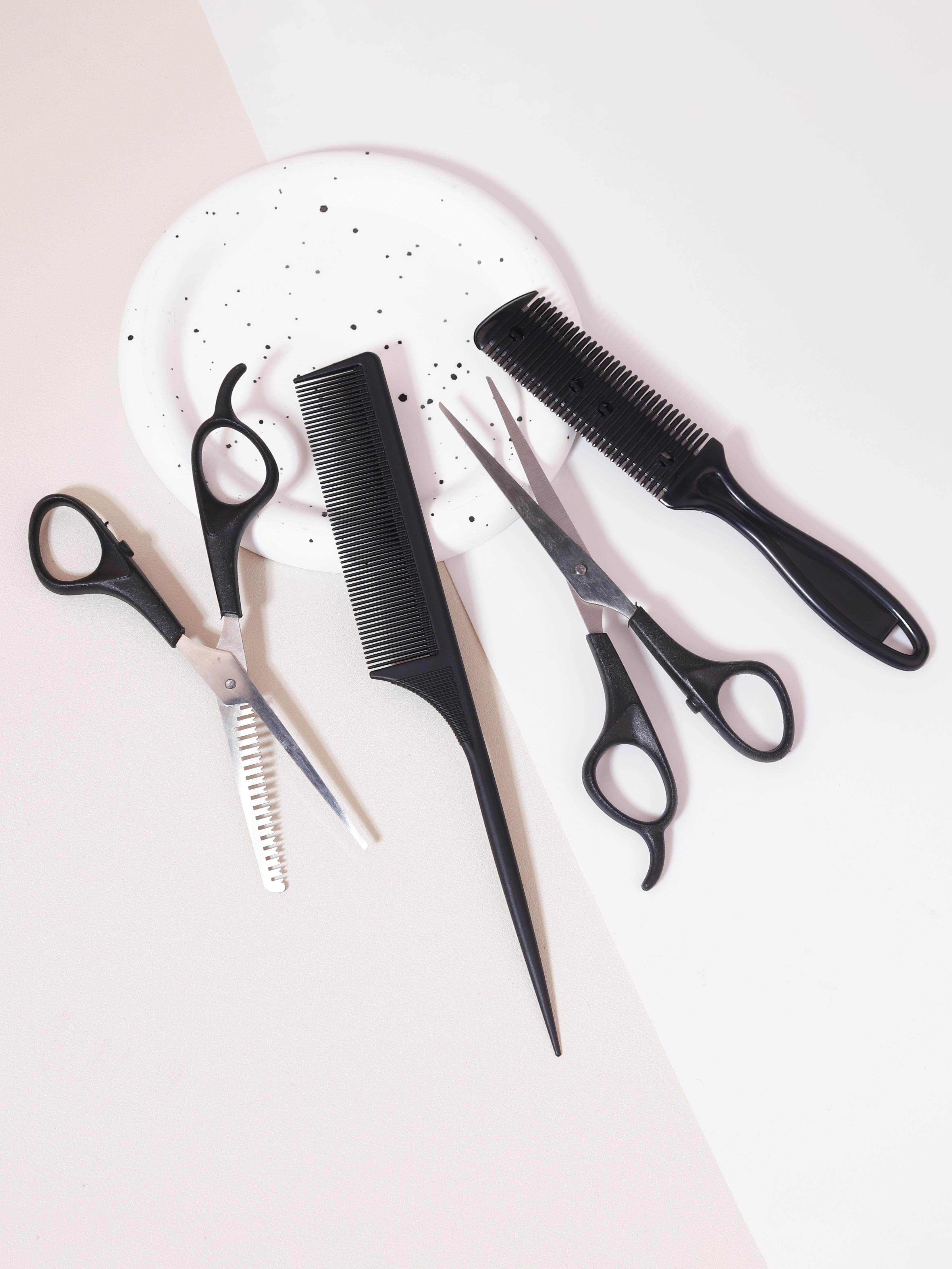 Profissional Hairstyling Tool Set, Cabelo Clippers, Pentes e Clippers desbaste, Perfeito Corte De Cabelo