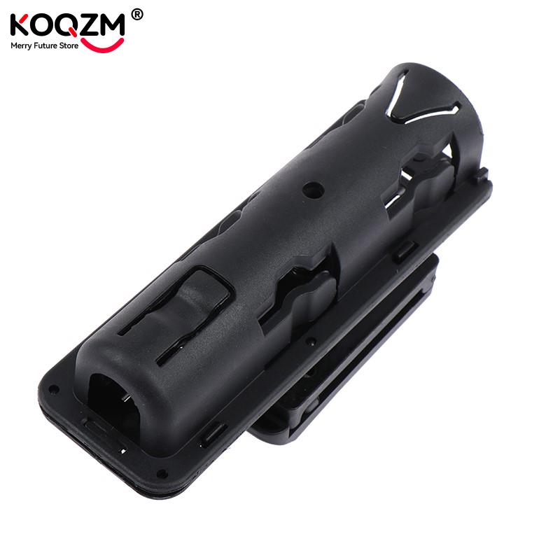 Đa Năng Xoay 360 Độ Baton Ốp Lưng Bao Da Đen Giá Đỡ Tự Vệ An Toàn Ngoài Trời Survial Bộ Công Cụ EDC