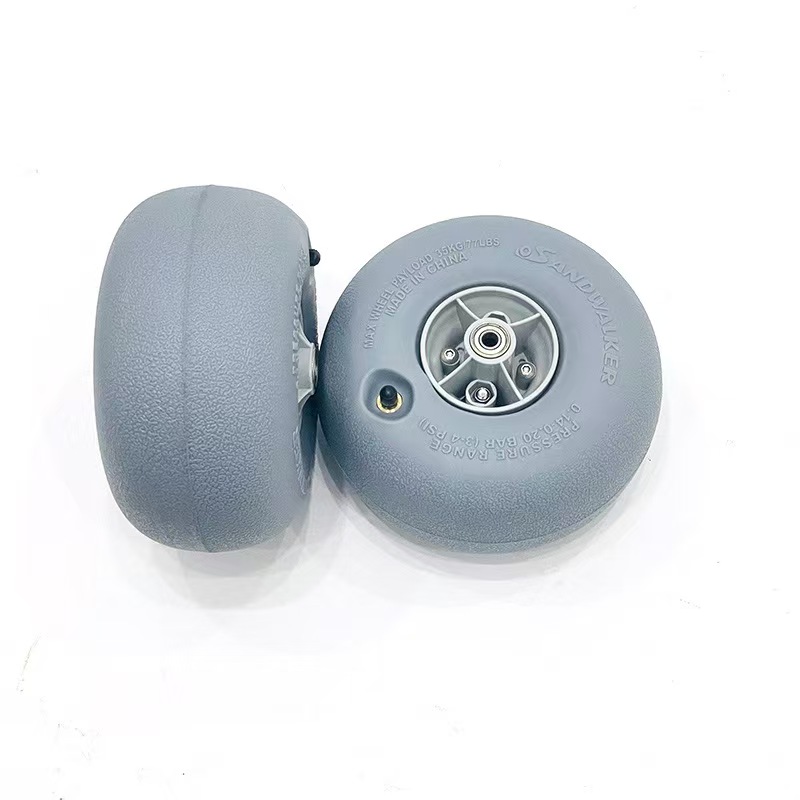 9-inch opblaasbaar PU-ballonwiel buitenkar campingfiets surfplank kajak vervangend wiel