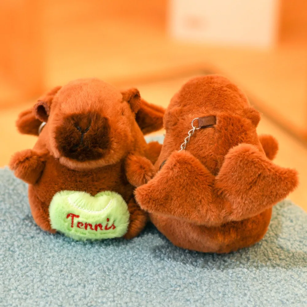 น่ารัก Capybara Plush ของเล่น Hoodie ปีกตุ๊กตาจําลองขนาดเล็กตุ๊กตาสัตว์อะนิเมะ Fluffty ของเล่นวันเกิด Party