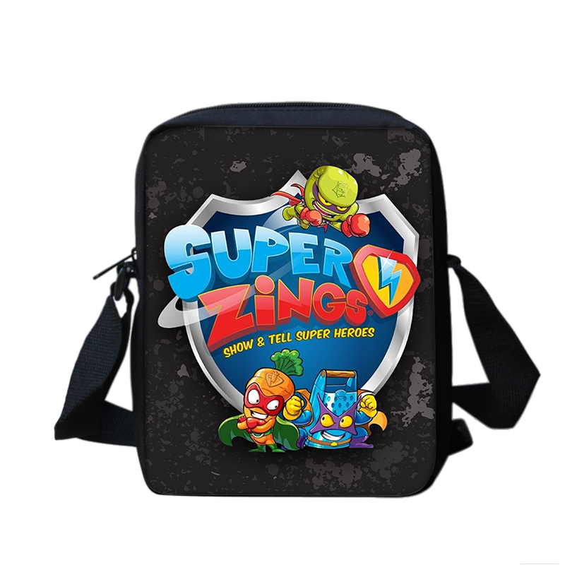 スーパー Zings 少年 & 少女漫画アニメプリントショルダーバッグキッズカジュアルトート電話バッグ男性 & 女性ショッピングバッグ最高の誕生日プレゼント