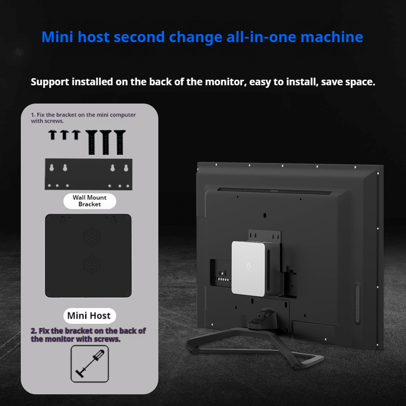 Genmachin AMD Ryzen7 7840HS Ryzen9 7940HS 미니 PC Win11 DDR5 32GB 6400Mhz RAM M.2 2280 SSD WIFI6 BT5.2 데스크탑 pc 게임 컴퓨터