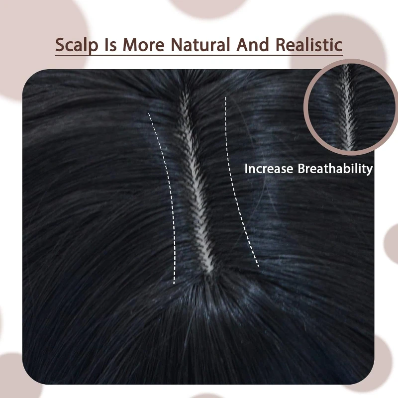 Moda encaracolado laço preto peruca longa reta com franja cabelo de fibra resistente ao calor para mulher sem cola para uso diário e fácil usar