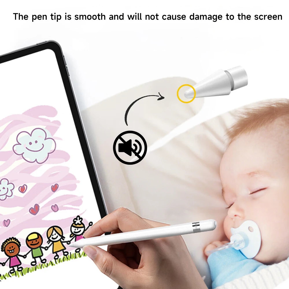 Puntas de lápiz Apple, puntas de lápiz óptico universales para iPad, puntas de lápiz óptico para iPad, punta de repuesto, 2 uds.