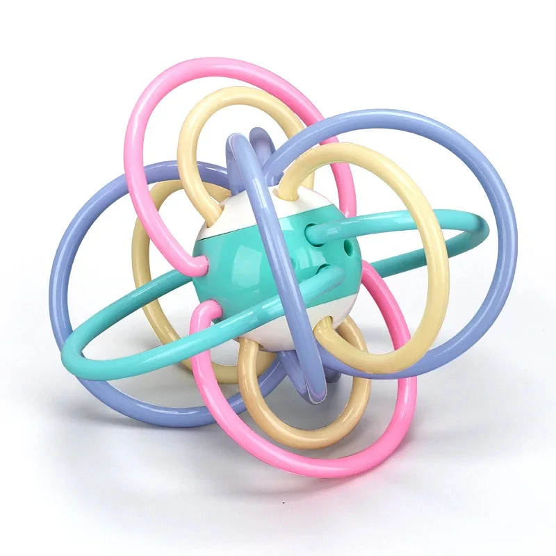 ที่มีสีสัน Soft Rattles ของเล่นมือจับหลุมลูกเด็กแรกเกิดเปลรถเข็นเด็ก Handbell ของเล่นเพื่อการศึกษาเด็กทารก Xmas ของขวัญ
