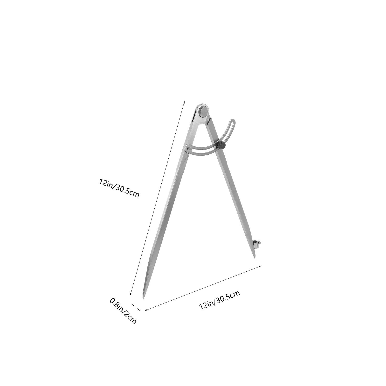 Portable 12 Inch Wing Divider Caliper Geometry Compasses Drawing Circle Tool Drafting Supplies Compass For Math Compasses Circle