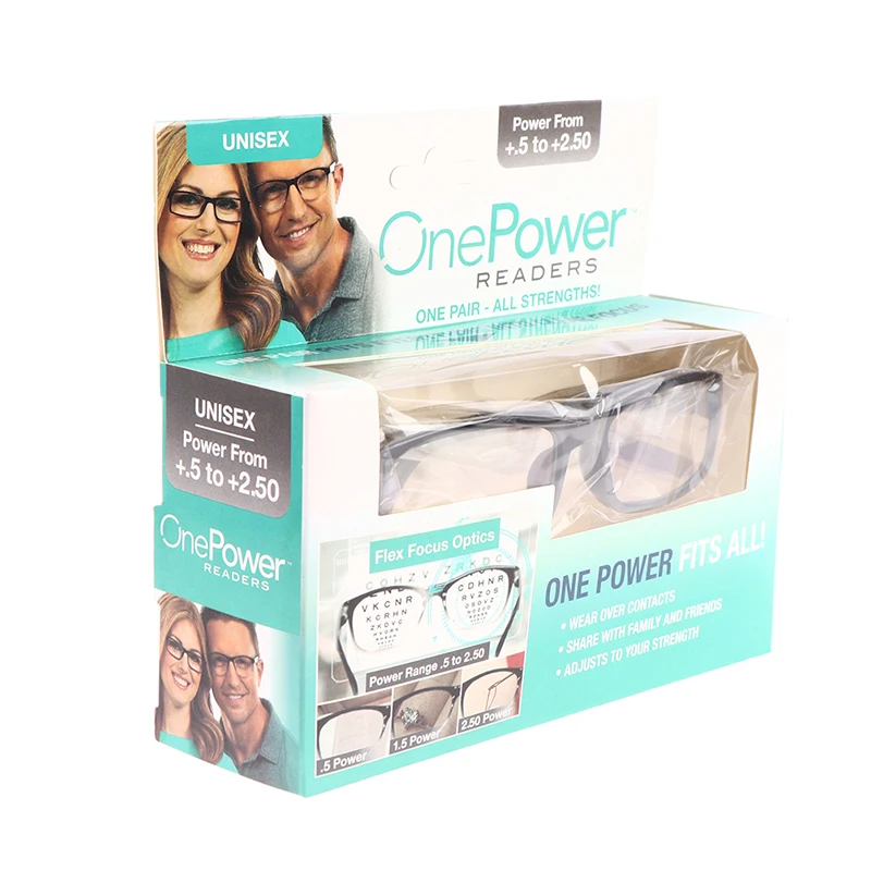 Gafas de lectura con ajuste automático, lentes bifocales para presbicia, One Power