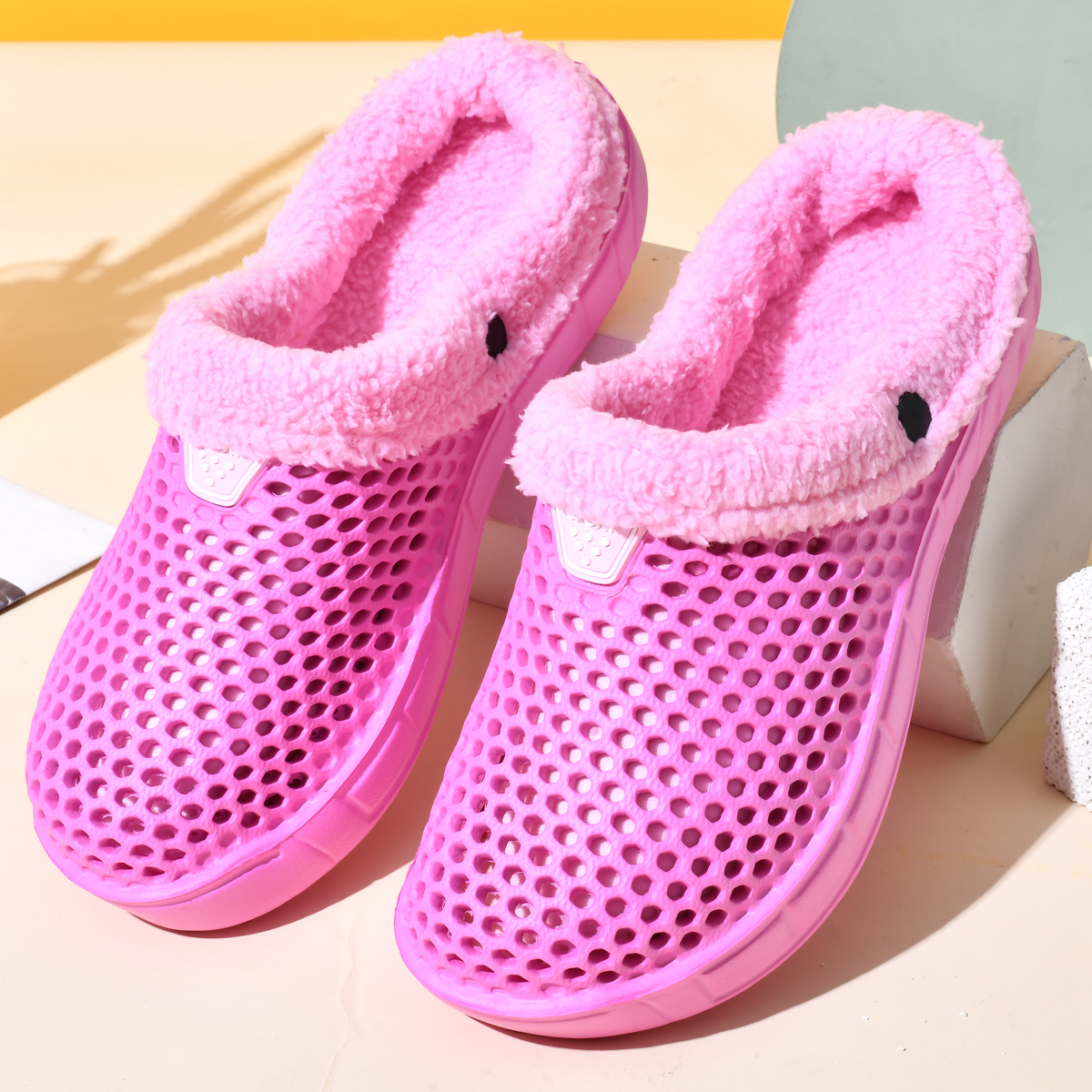 Katoenen pantoffels voor heren en dames in koppelstijl Winter Warm Plus fluwelen verdikte klompen Muilezelschoenen