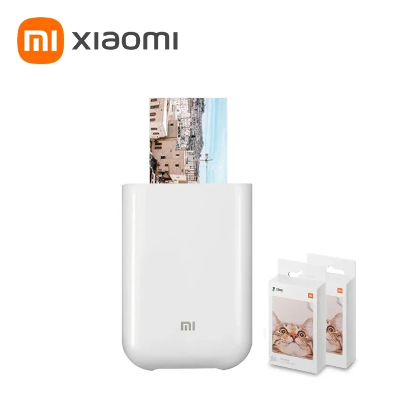 Глобальная версия, оригинальный мини-фотопринтер Xiaomi ZINK, бесчернильная технология, многофункциональная AR-печать видео, Bluetooth 5,0, портативный