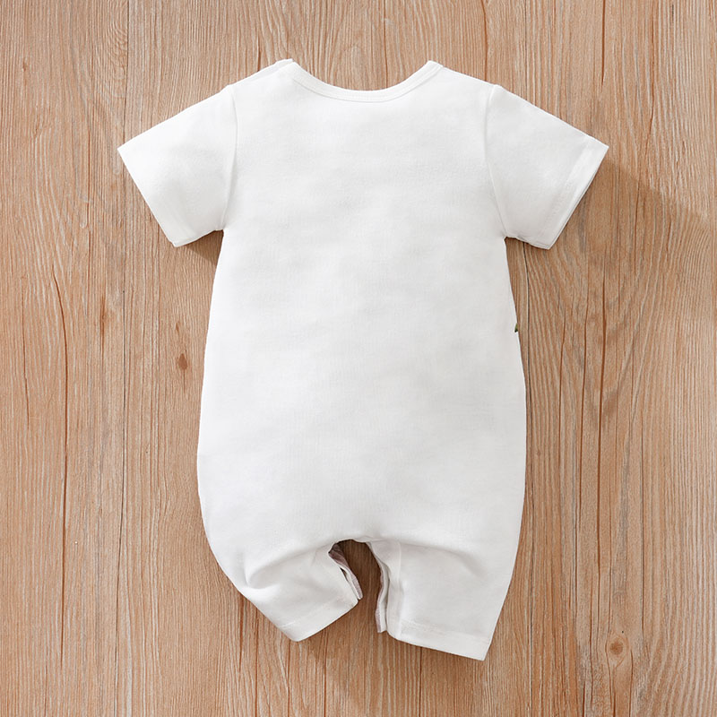 Body d'été pour garçons et filles, imprimé Animal de dessin animé mignon, confortable et décontracté, manches courtes, pour bébé
