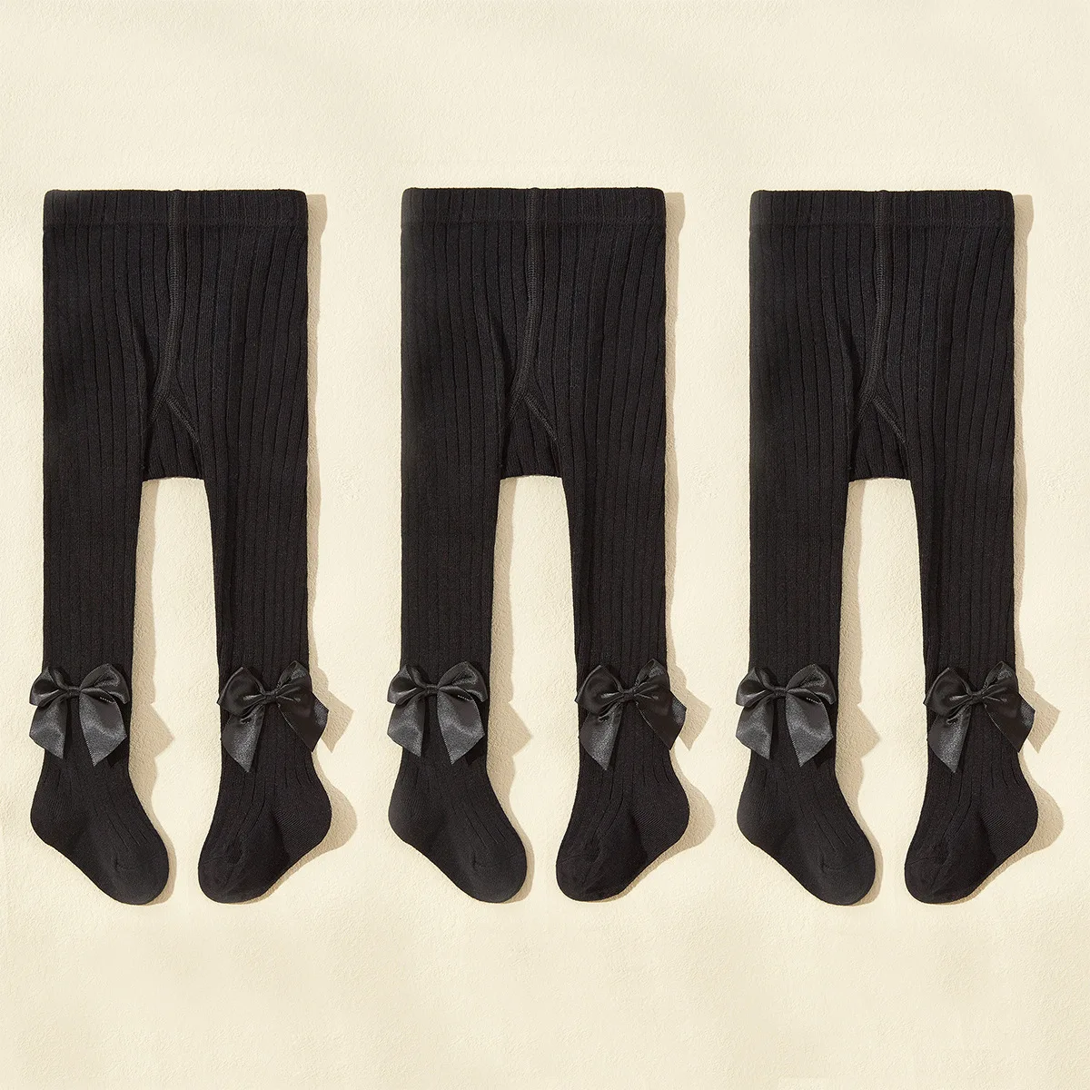 3 unids/set primavera y otoño princesa Bowknot niñas moda cómoda pantimedias de algodón transpirable para bebés