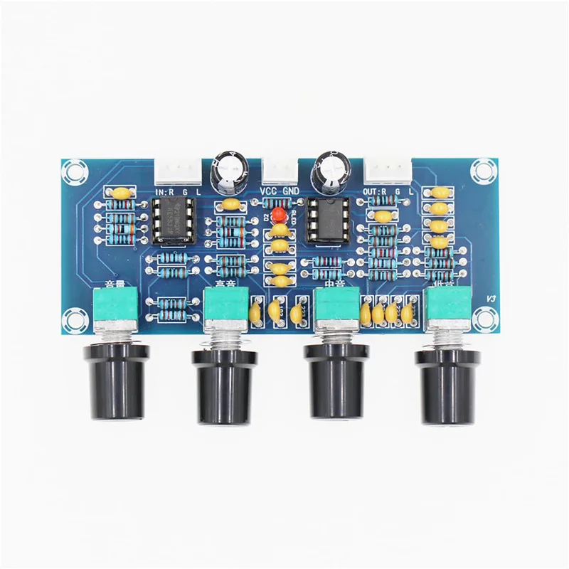 Preamplificatore scheda tono Aokin XH-A901 NE5532 Preamplificatore con regolazione del volume dei bassi alti Preamplificatore Controller tono